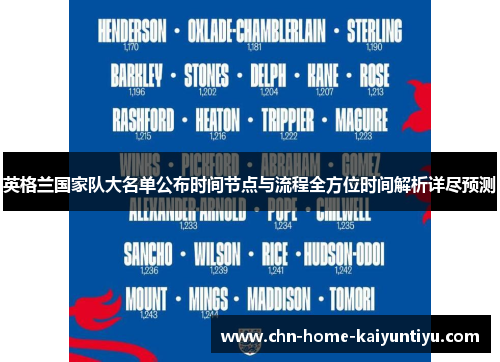 英格兰国家队大名单公布时间节点与流程全方位时间解析详尽预测 英格兰国家队大名单公布时间节点与流程全方位时间解析详尽预测