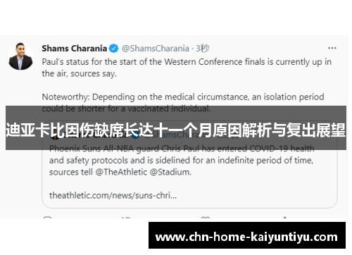迪亚卡比因伤缺席长达十一个月原因解析与复出展望